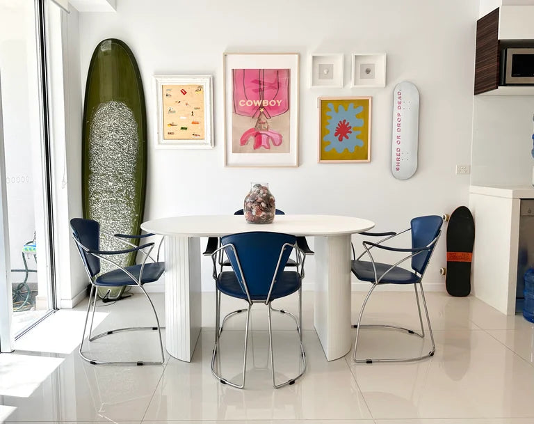 Limited edition: shred or drop dead skateboard deck, 8.0"