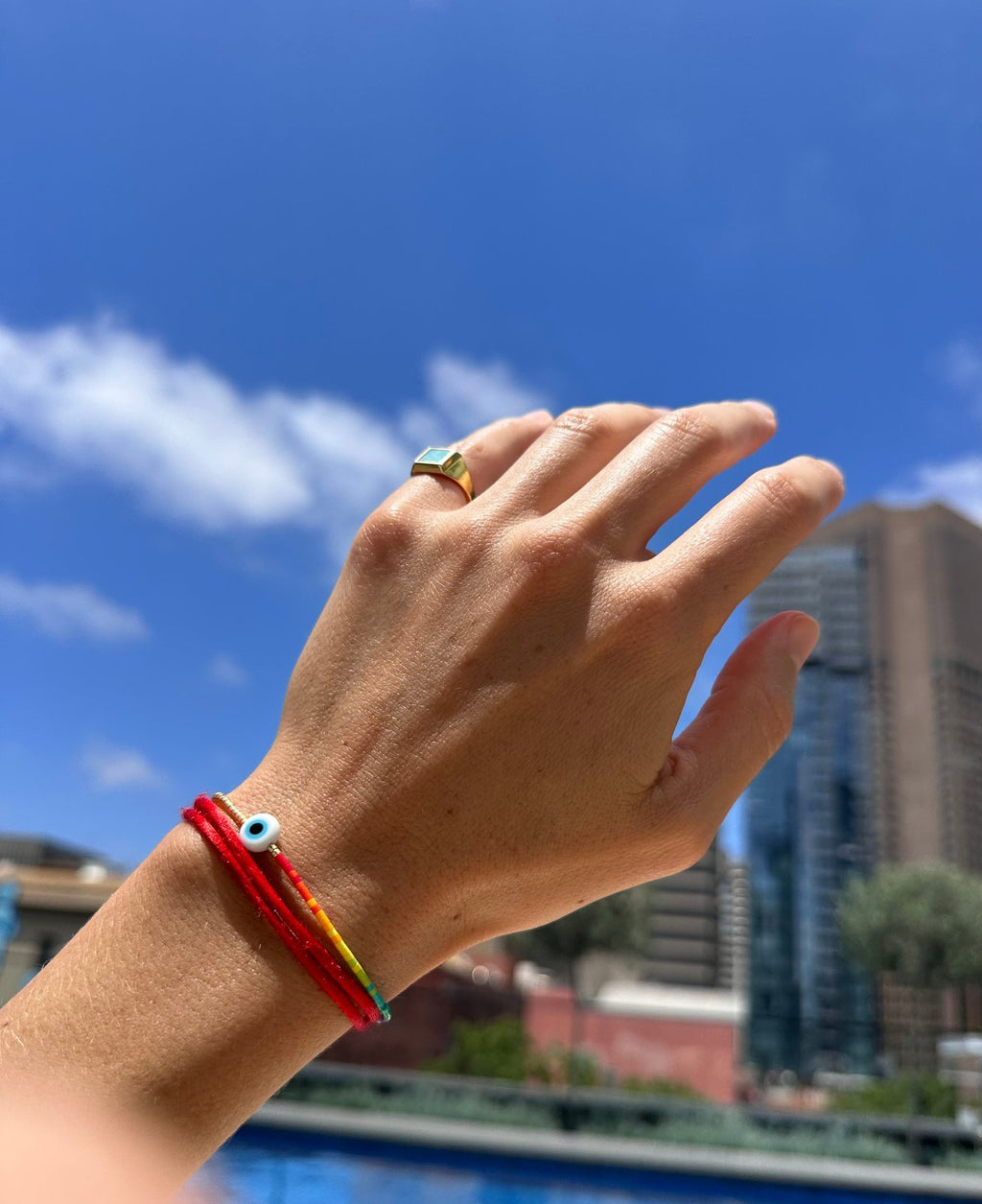 rainbow wise-eye protection bracelet