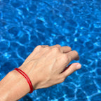 Red Silk Gratitude Bracelet