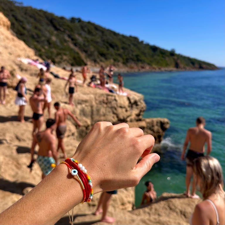 Red Silk Gratitude Bracelet