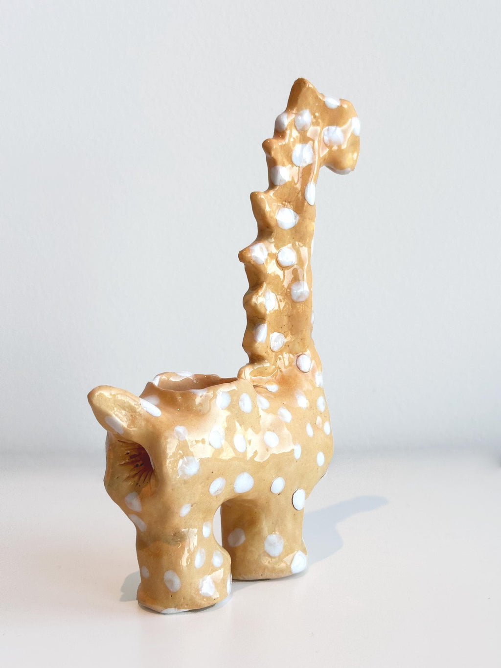 Orange & White Polkador.