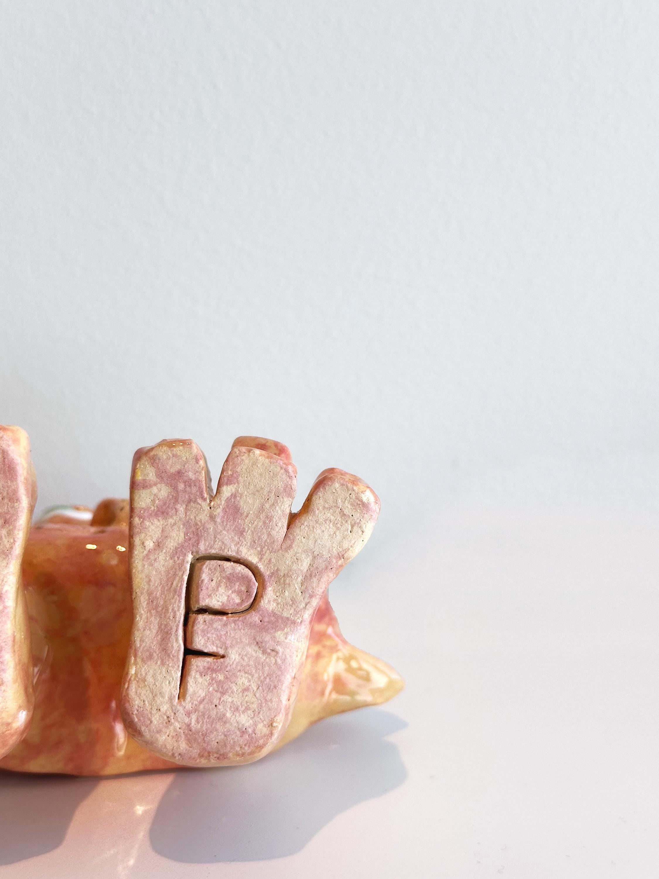 sealdog clay monster sculpture.