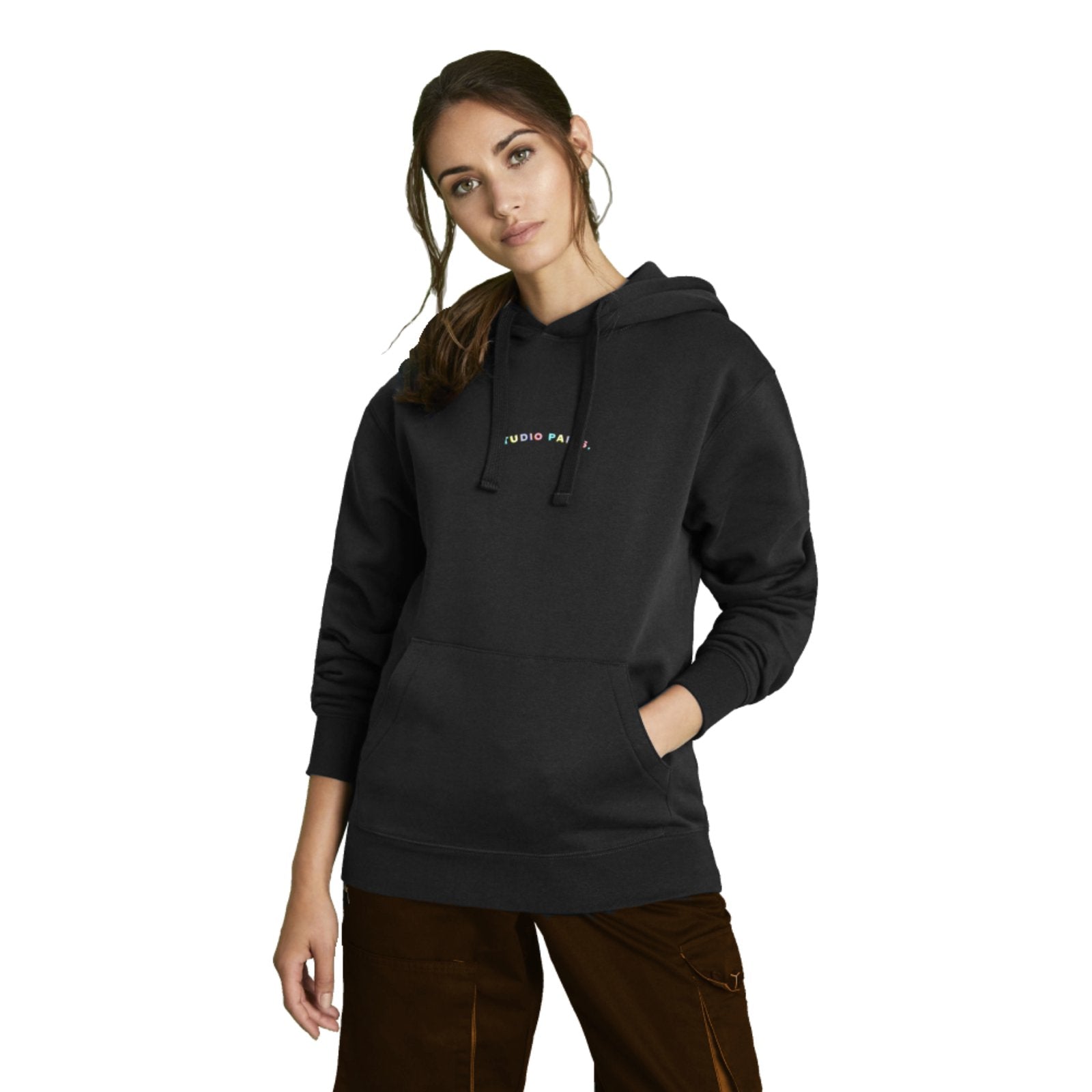 studio paris. rainbow hoodie.