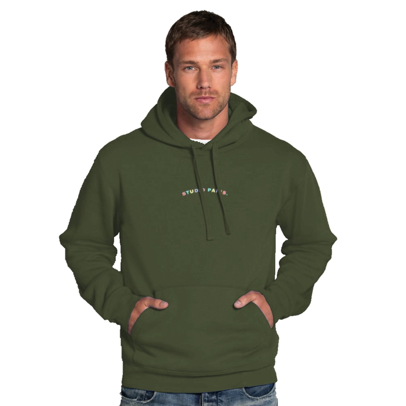 studio paris. rainbow hoodie.