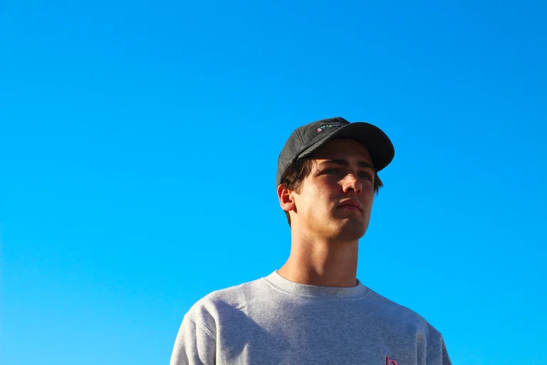 studio paris. corduroy cap, silver.