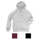 shred or drop dead. embroidered hoodie.