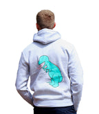 studio paris. dino hoodie, grey.