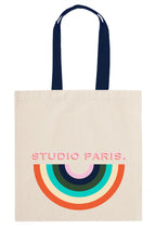 studio paris. rainbow tote bag.
